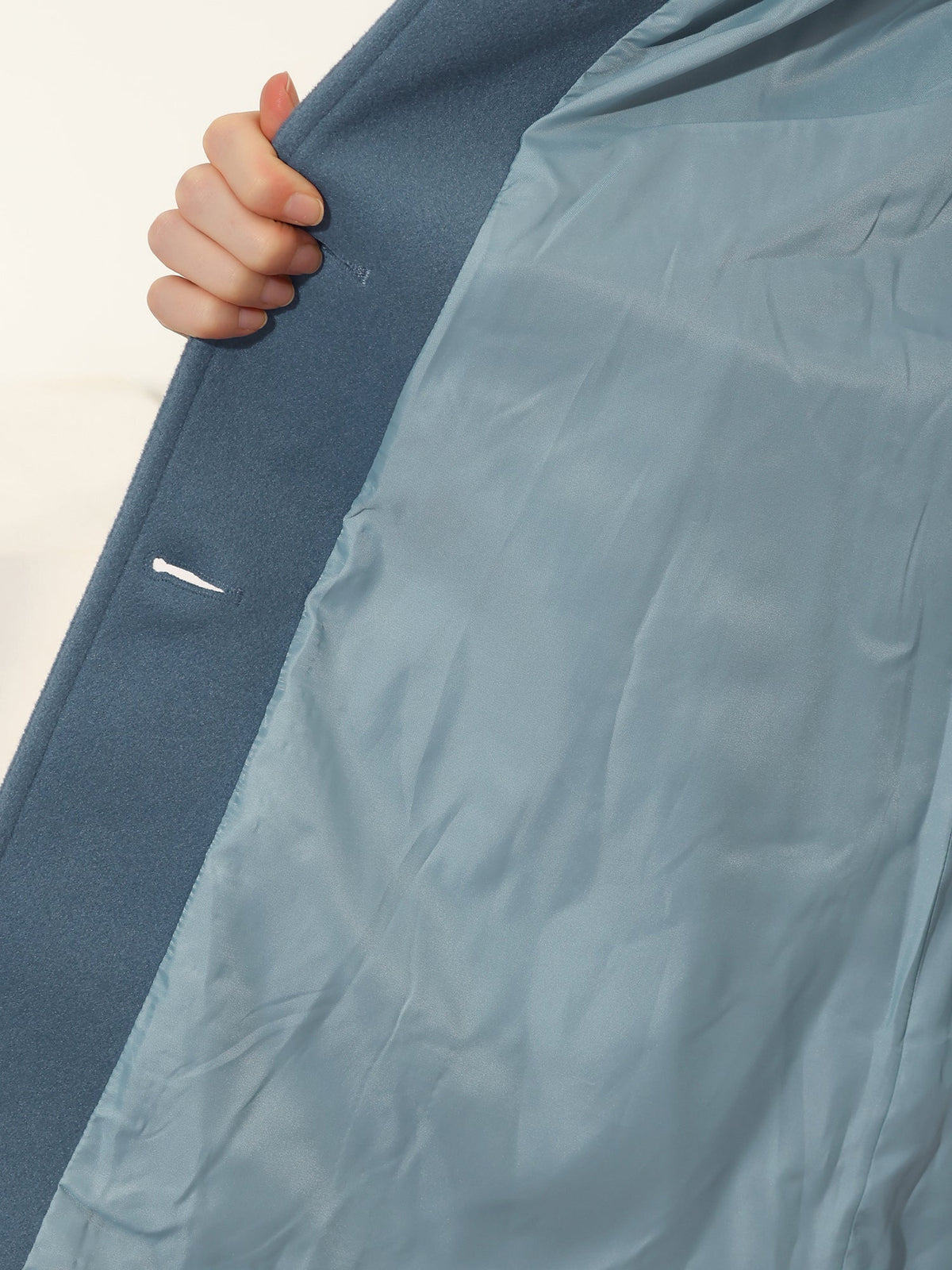 Egle | Gabardina de Invierno de Botonadura Sencilla