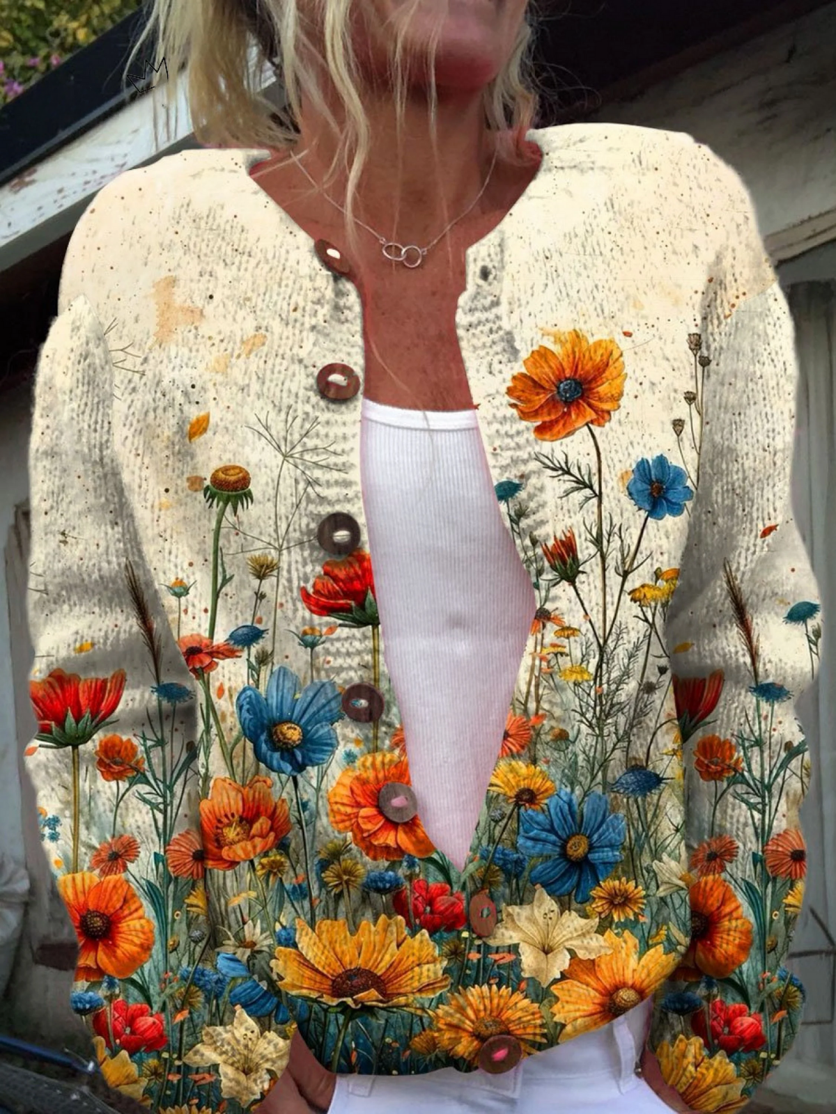 Margherita | Cárdigan Flores Silvestres