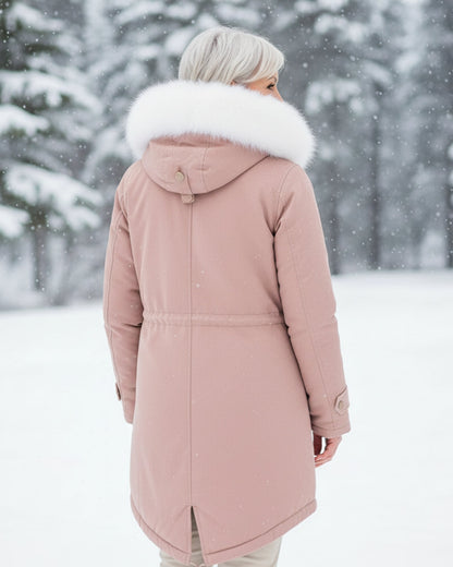 Rina | Parka con Capucha Ribeteada