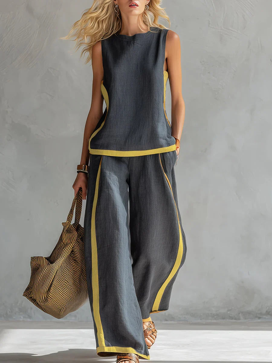 Elisa | Conjunto con Detalles en Contraste
