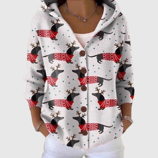 Amabile | Chaqueta de Punto con Capucha