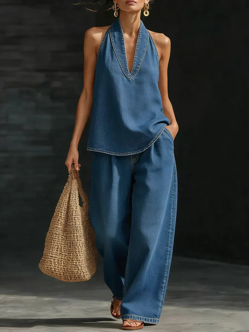 Aurora | Conjunto con Escote Fluido