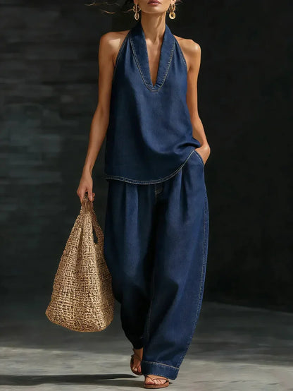 Aurora | Conjunto con Escote Fluido