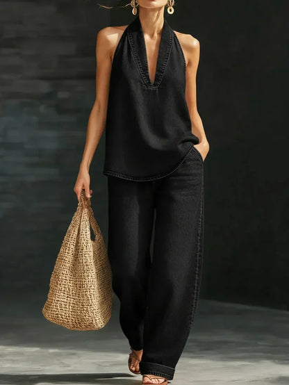 Aurora | Conjunto con Escote Fluido