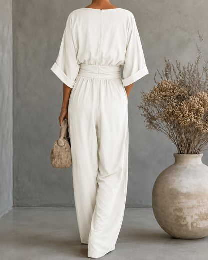 Elisa | Mono Elegante Fluido con Escote en V