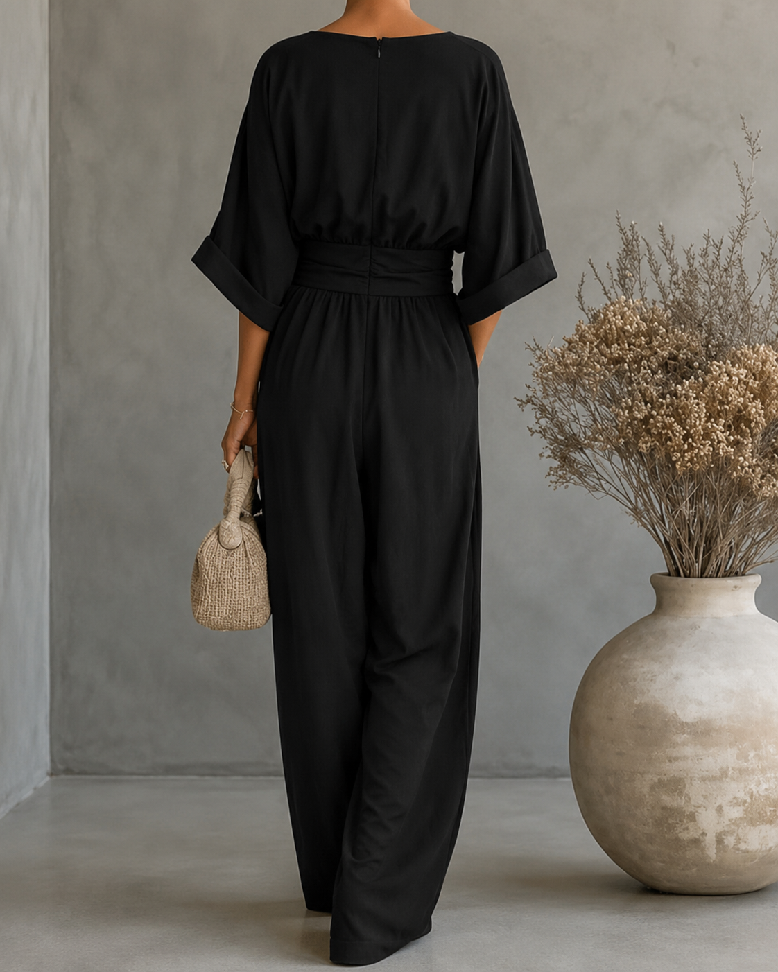 Elisa | Mono Elegante Fluido con Escote en V