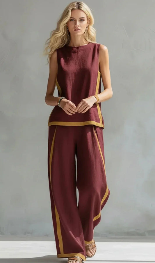 Elisa | Conjunto con Detalles en Contraste