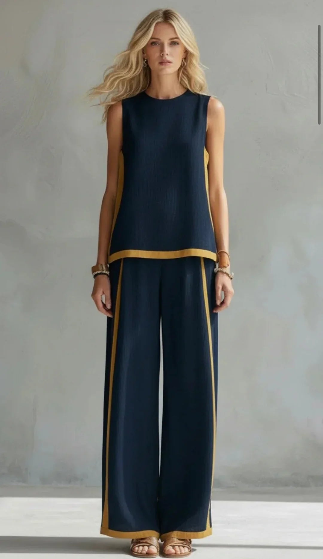 Elisa | Conjunto con Detalles en Contraste