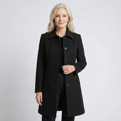 Egle | Gabardina de Invierno de Botonadura Sencilla