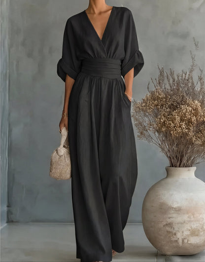Elisa | Mono Elegante Fluido con Escote en V