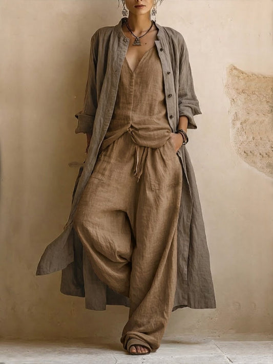 Alessia | Conjunto Suave con Chaqueta Larga