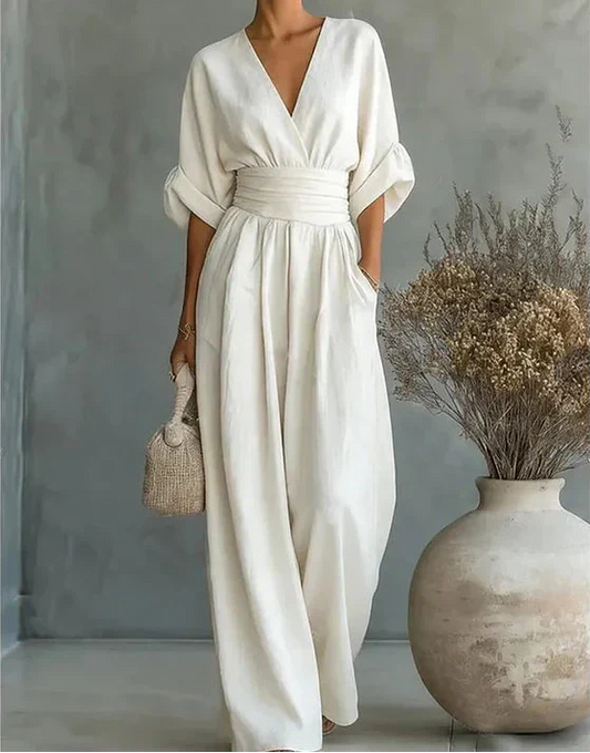 Elisa | Mono Elegante Fluido con Escote en V
