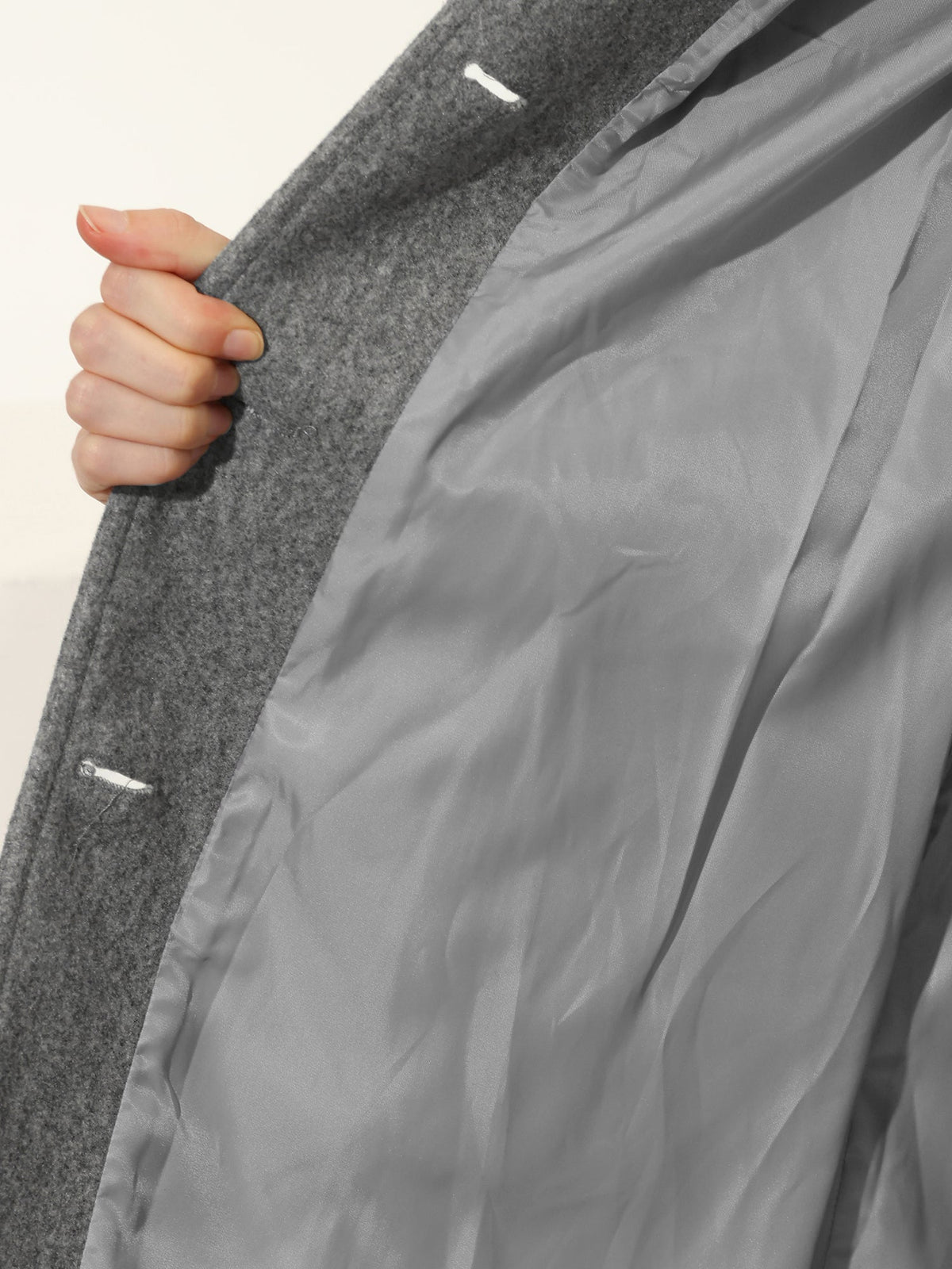 Egle | Gabardina de Invierno de Botonadura Sencilla